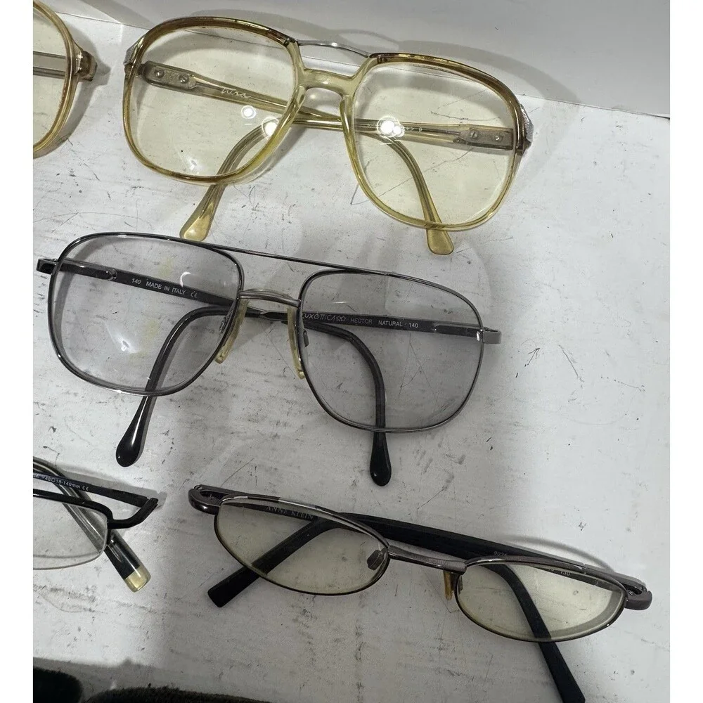 Menrad Luxottica Anne Klein Mixed Vintage Eyeglass Frames 7 pair with 6 cases